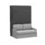 Armoire : Anthracite - Canapé : Gris