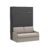 Armoire : Anthracite - Canapé : Beige