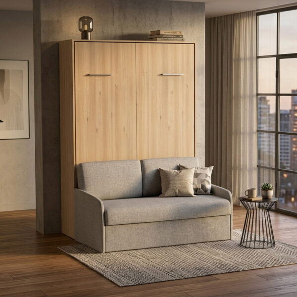 260_toros_k10 Lit escamotable vertical avec canapé 140 x 200 cm - MULTIMO SOFA