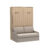 Armoire : Chêne - Canapé : Beige