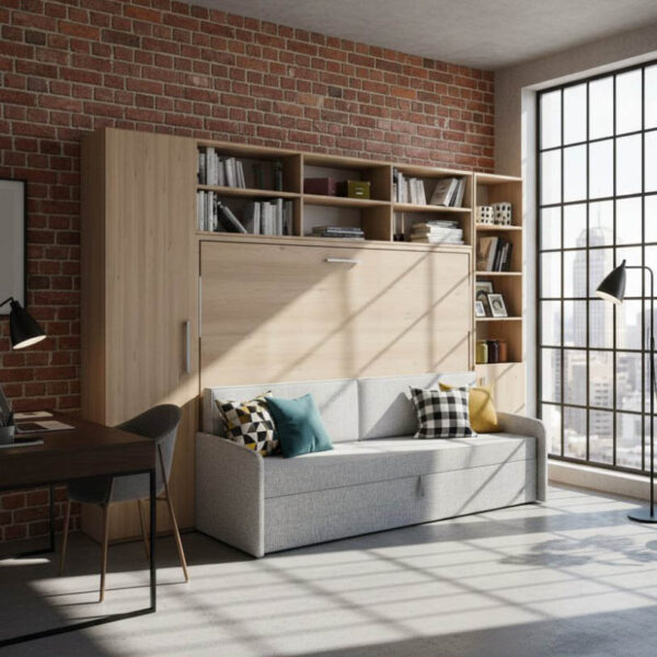 armoire-demi-porte-multimo-50x216cm-chene_1 Armoire 1 porte largeur 50 cm - MULTIMO