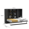 Lit escamotable horizontal 160 x 200 cm - MULTIMO