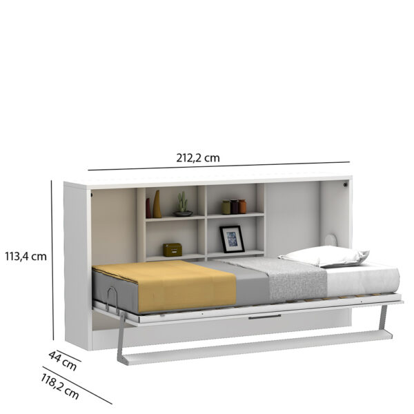 Lit escamotable horizontal 90 x 200 cm - MULTIMO