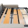 Canapé d'angle réversible convertible express 160 cm sommier lattes tissu tissé - BELLECOUR