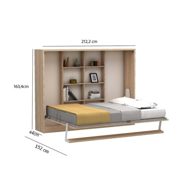 Lit escamotable horizontal 140 x 200 cm - MULTIMO