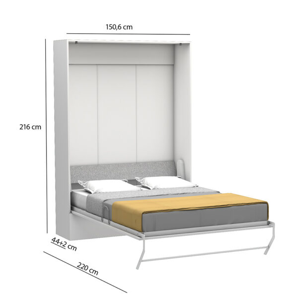 Lit escamotable vertical 140 x 200 cm - MULTIMO