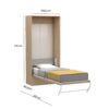 Lit escamotable vertical 90 x 200 cm - MULTIMO