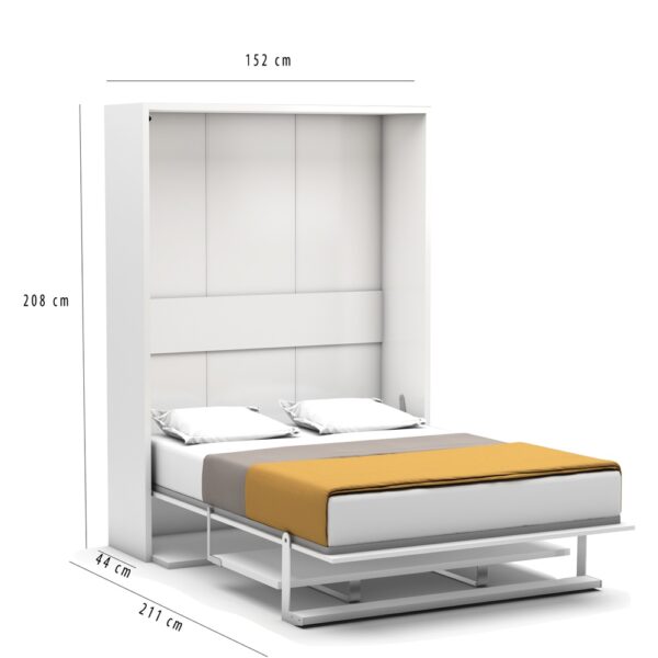 Lit escamotable vertical avec bureau 140 x 190 cm - LOFT DESK