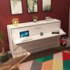 Lit escamotable horizontal avec bureau 90 x 200 cm - LIFE DESK