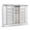 151-SUIT BED-2 Lit escamotable vertical avec bibliothèque 140 x 200 cm - MODULO