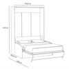 160 vertical sofa dim Lit escamotable vertical avec canapé 160 x 200 cm - MULTIMO SOFA