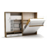 Lit escamotable vertical avec meuble TV 140 x 190 cm - Lit TV
