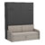 Armoire : Anthracite - Canapé : Beige