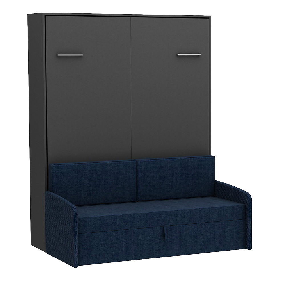 Lit escamotable vertical avec canapé 160 x 200 cm - MULTIMO SOFA