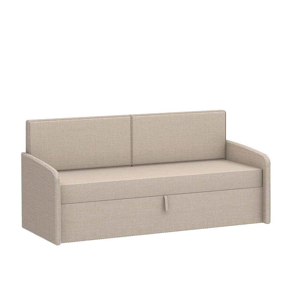 Canapé pour lit escamotable vertical 160 x 200 cm Tissu Tweed - MULTIMO