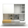 Lit escamotable horizontal 90 x 200 cm avec surmeuble - ACADEMY