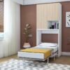 Lit pliable escamotable 90x200cm matelas à ressort 16cm - MIDI CAPSULE