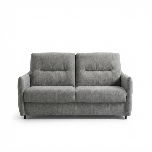 Eolo gris clair rebel 1 Canapé convertible 2 places tissu Tweed - EOLO