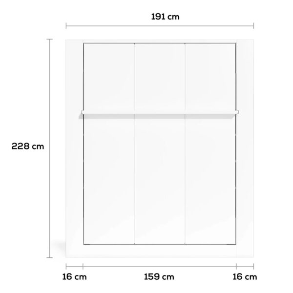 Royal-Nova-Queen-Wall-Bed-with-Inner-Bookcase-2-1536x1536 Lit escamotable vertical 140 à 150 x 200 cm - NOVA QUEEN BED