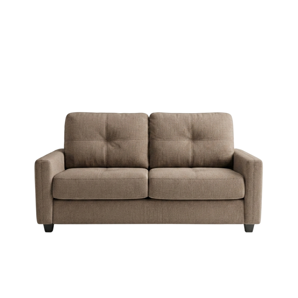 Salento taupe eclipse Canapé convertible 4 places tissu tweed - SALENTO