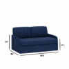Canapé pour lit escamotable vertical 140 x 200 cm Tissu Tweed - MULTIMO