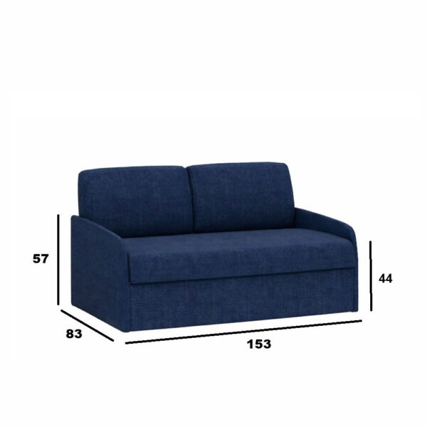 Canapé pour lit escamotable vertical 140 x 200 cm Tissu Tweed - MULTIMO