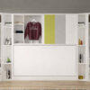 Lit escamotable horizontal 90 x 200 cm avec surmeuble - ACADEMY