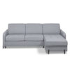 Canapé d'angle réversible convertible express 160 cm sommier lattes tissu tissé - BELLECOUR