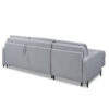 Canapé d'angle réversible convertible express 160 cm sommier lattes tissu tissé - BELLECOUR