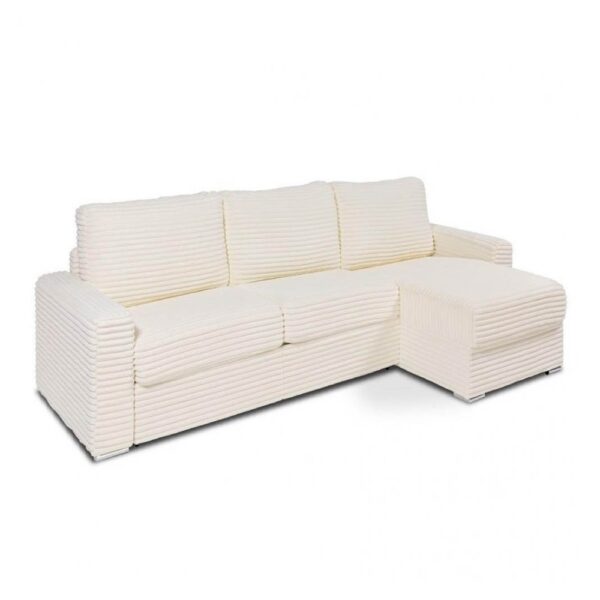 Canapé d'angle réversible convertible express 140 cm sommier lattes velours Ambience - BILBAO