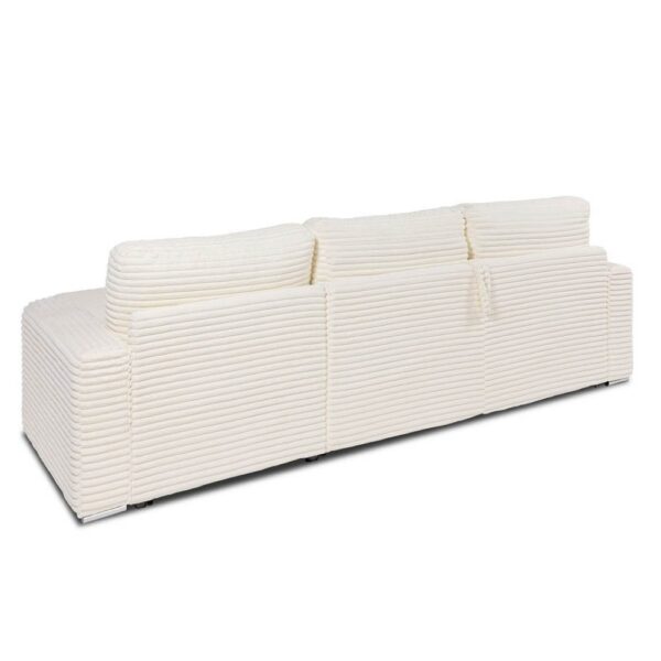Canapé d'angle réversible convertible express 140 cm sommier lattes velours Ambience - BILBAO