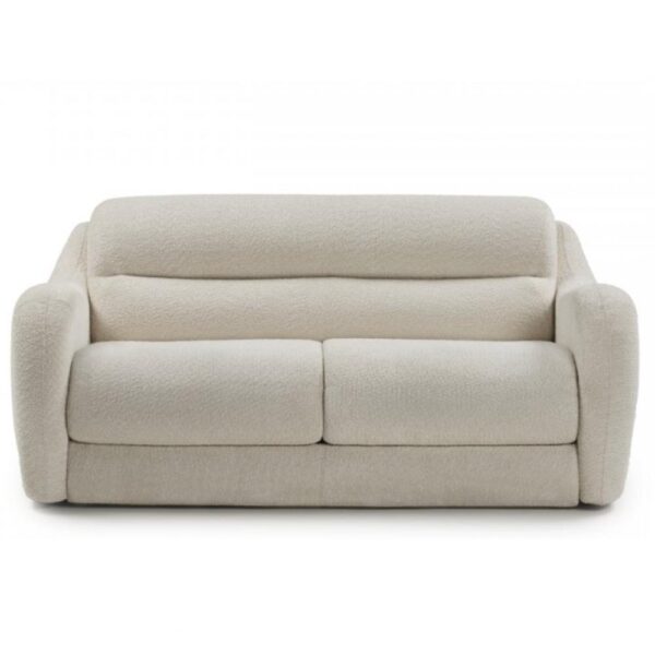 Canapé convertible express 2 places lattes Tissu Bouclette - PAGODA