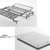 Canapé convertible 2 places tissu Tweed - CADIX