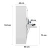 Lit escamotable horizontal avec bureau 140 x 200 cm - COUPLE DESK