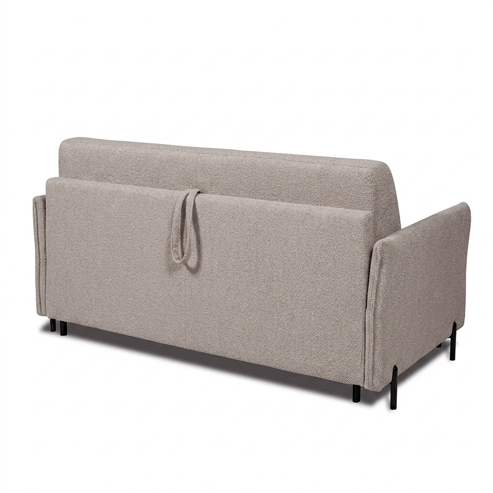 grenelle-naturel-4 Canapé convertible express 4 places tissu bouclette - GRENELLE