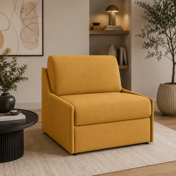 Fauteuil convertible express Tissu tissé - RISTRETTO