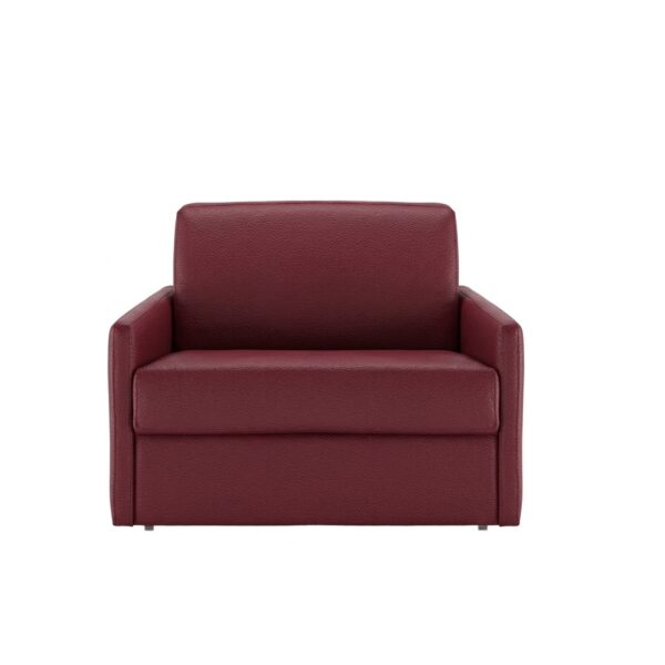 sun bordeaux Fauteuil convertible express Cuir vachette - SUN