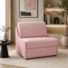 Fauteuil convertible express sommier lattes Tissu tissé - RISTRETTO