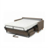 varenne 5-mistral 2 Canapé convertible express 140 cm sommier lattes tissu tweed - VARENNE