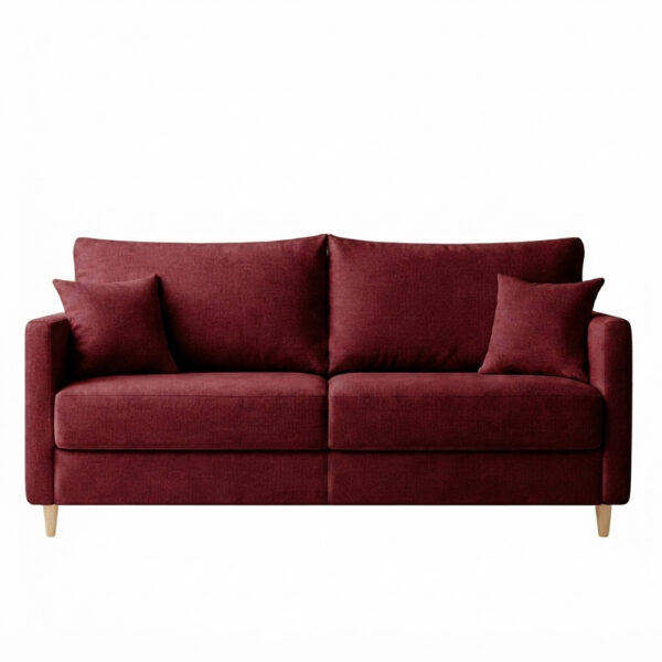 Canapé convertible express 160 cm sommier lattes tissu tweed - VARENNE