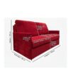 Canapé convertible 3 places Tissu Structuré Mid West - ZELIT